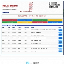 【亲测】勇帅米表系统_域名展示出售系统 PC+H5双端自适应页面